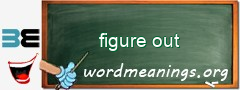 WordMeaning blackboard for figure out